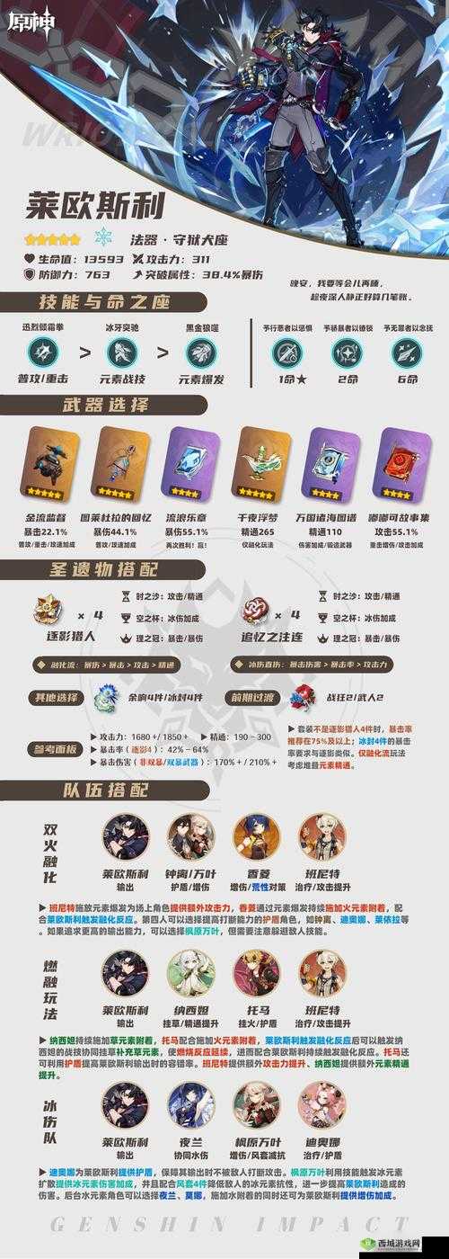 原神莱欧斯利核心配队攻略:永冻融化种门体系实战详解