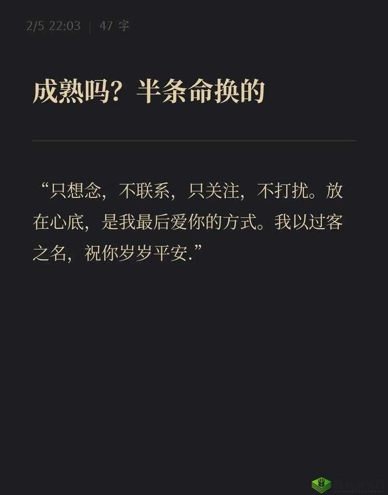 成熟交:一场探索性与情感的深度对话